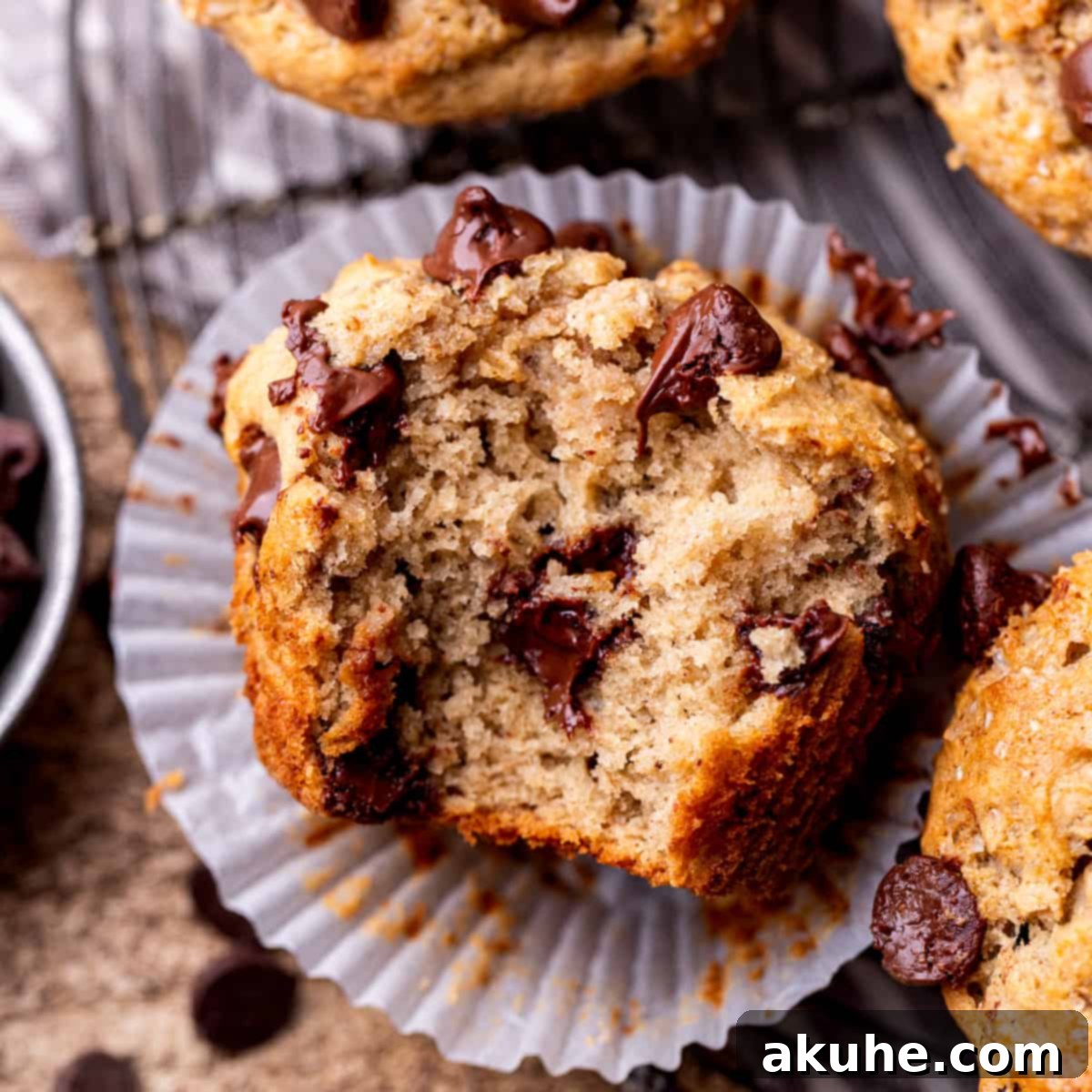 Ultimate Peanut Butter Banana Muffins 1 featured 1247