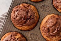 Nutella Swirl Banana Muffins