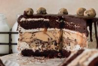 Ultimate Cookie Dough Ice Cream Cake