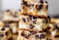 Decadent Cookie Dough Cheesecake Bars