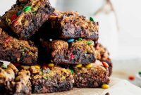 Fudgy Monster Cookie Brownies