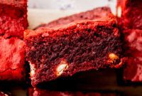 Velvet Red Brownies