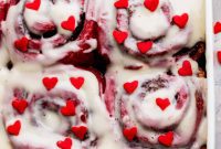 Decadent Red Velvet Cinnamon Rolls