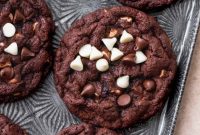 Decadent Double Chocolate White Chip Cookies