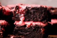 Decadent Strawberry Brownies