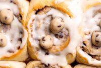 Cookie Dough Swirled Cinnamon Buns