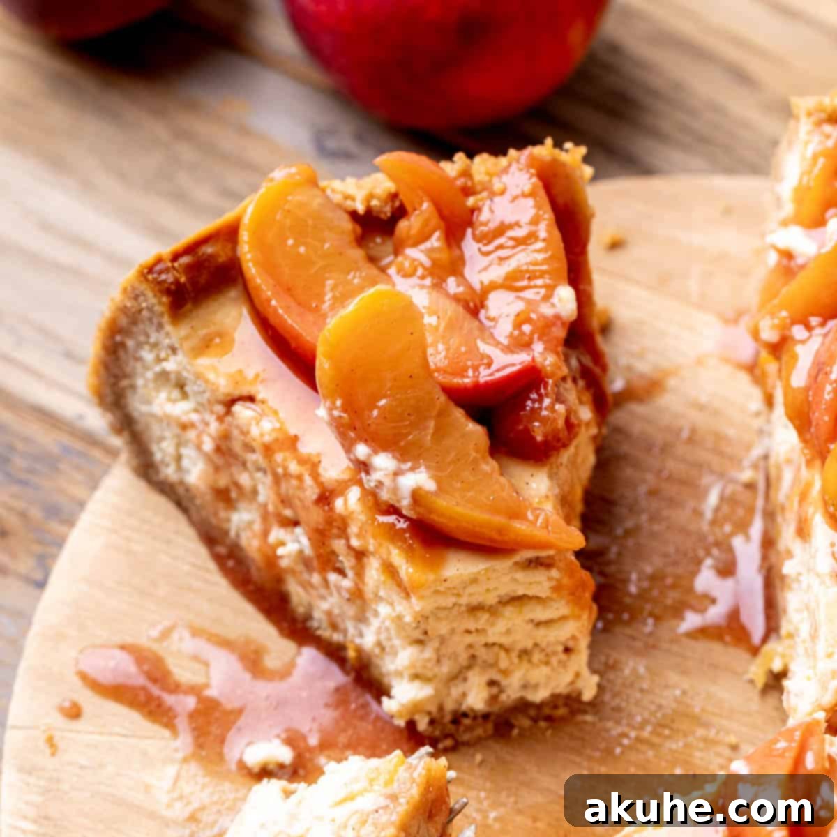 Luscious Peach Cheesecake 1 featured 19597