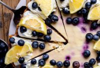 Zesty Lemon Blueberry Cheesecake