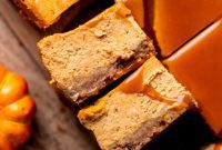 Spiced Pumpkin Caramel Cheesecake Bars