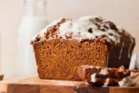 Spiced Pumpkin Loaf with Cream Cheese Frosting