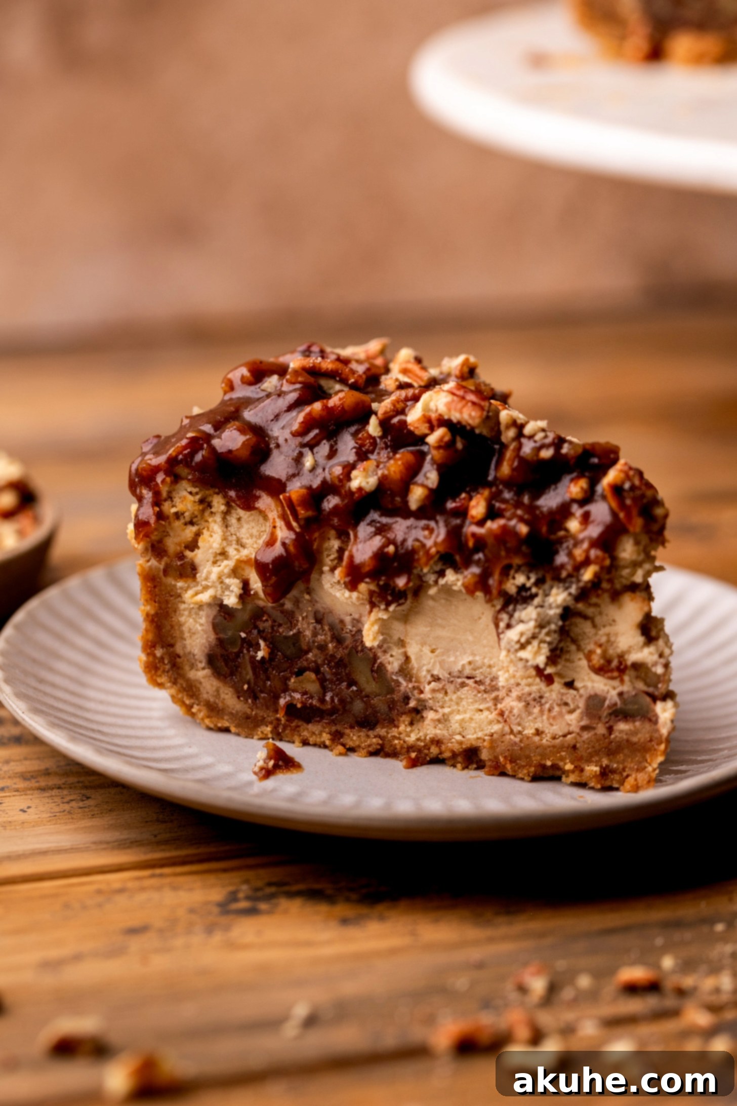 Pecan Pie Cheesecake 1 featured 2463