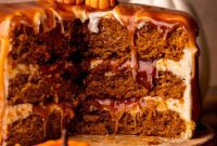 Spiced Pumpkin Caramel Cake