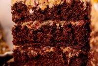 Decadent Chocolate Coconut Pecan Cake