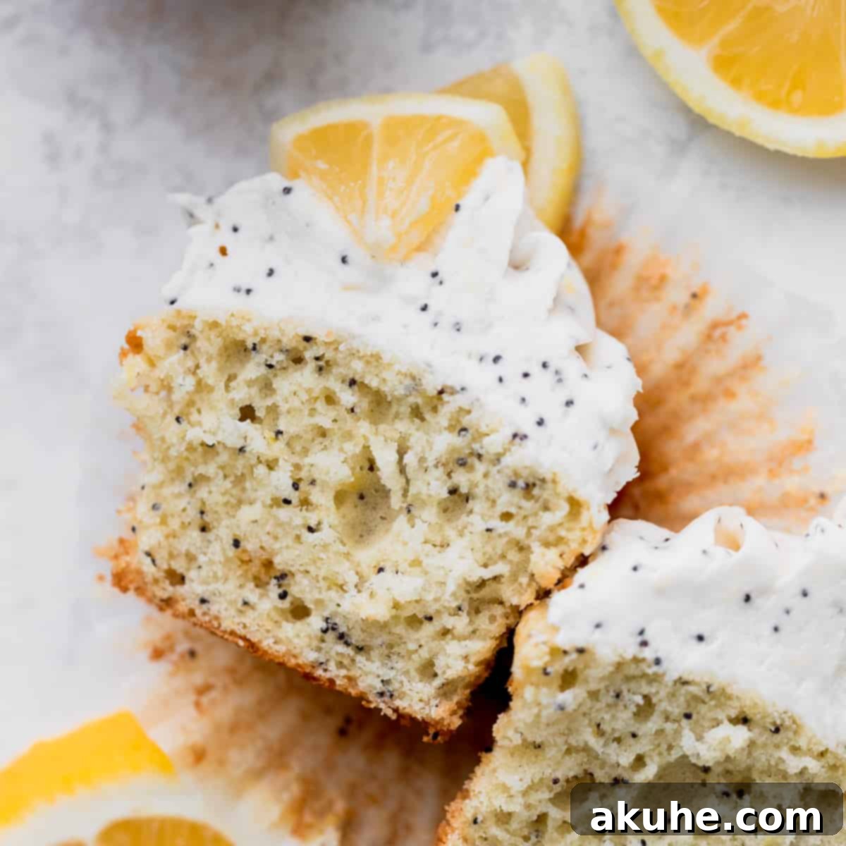Sunshine Lemon Poppy Seed Cupcakes 1 featured 3311