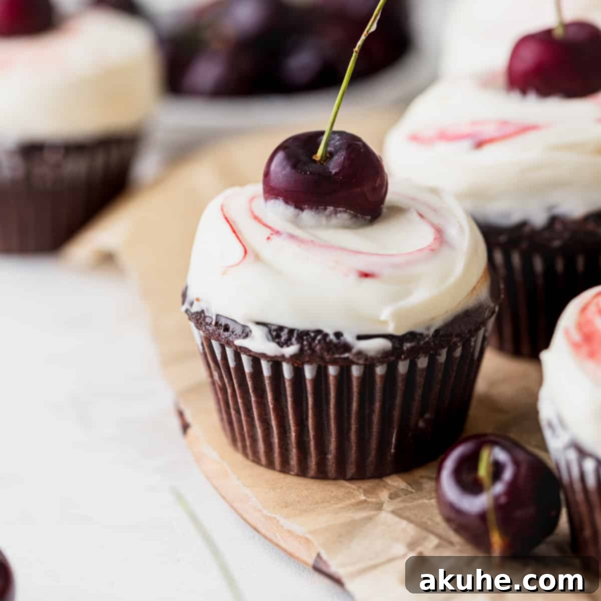 Decadent Black Forest Cupcakes 1 featured 5141