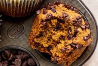Spiced Pumpkin Chocolate Chip Muffins