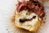 Irresistible Vanilla Nutella Cupcakes