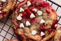 Raspberry White Chocolate Chip Cookies