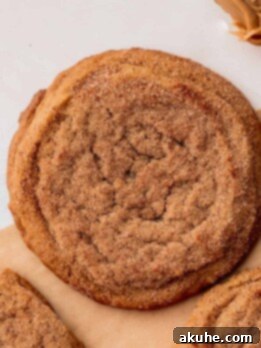 Snickerdoodle Peanut Butter Bliss 11 Chewy peanut butter cookie dipped in cinnamon sugar on parchment paper.