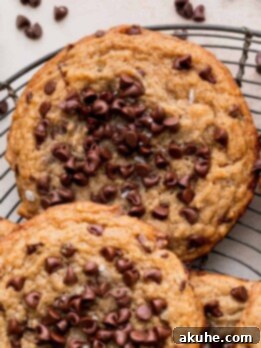 Banana peanut butter cookies on a wire rack.