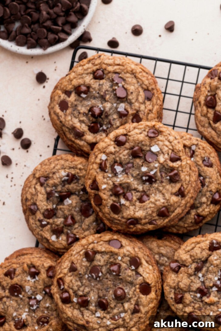 Java Delights 7 Freshly baked coffee cookies cooling on a wire rack.