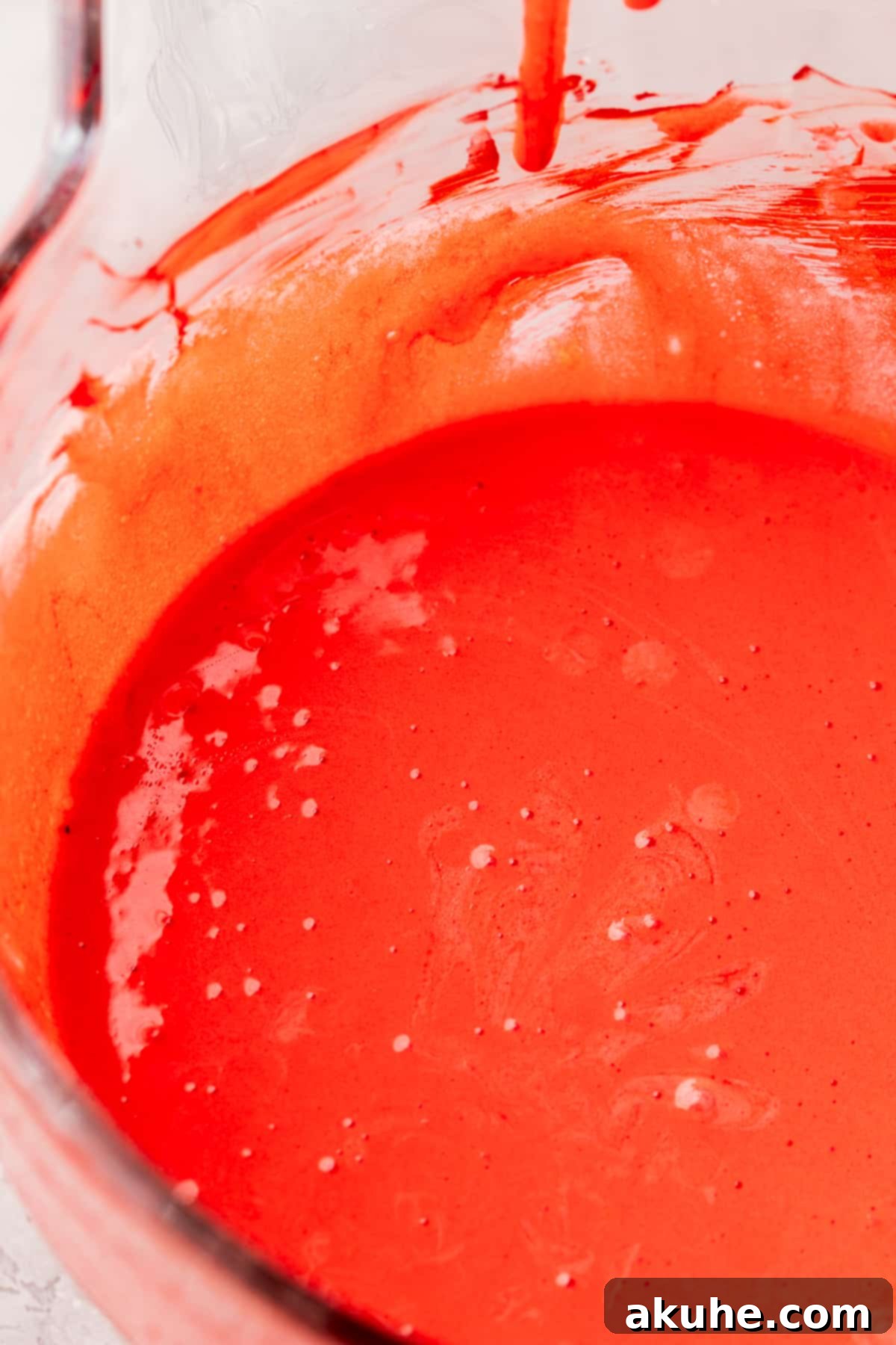 Wet ingredients in a bowl.