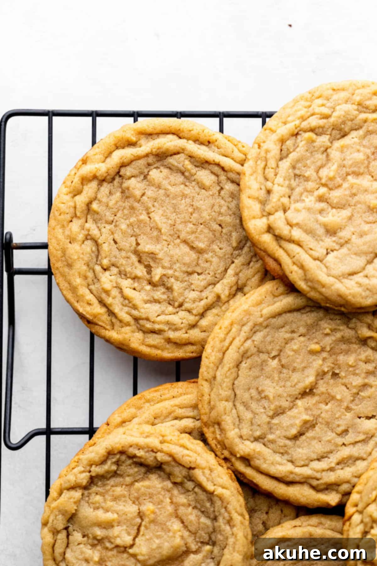 PB&J Cookies 7 Baked cookie on a wire rack.