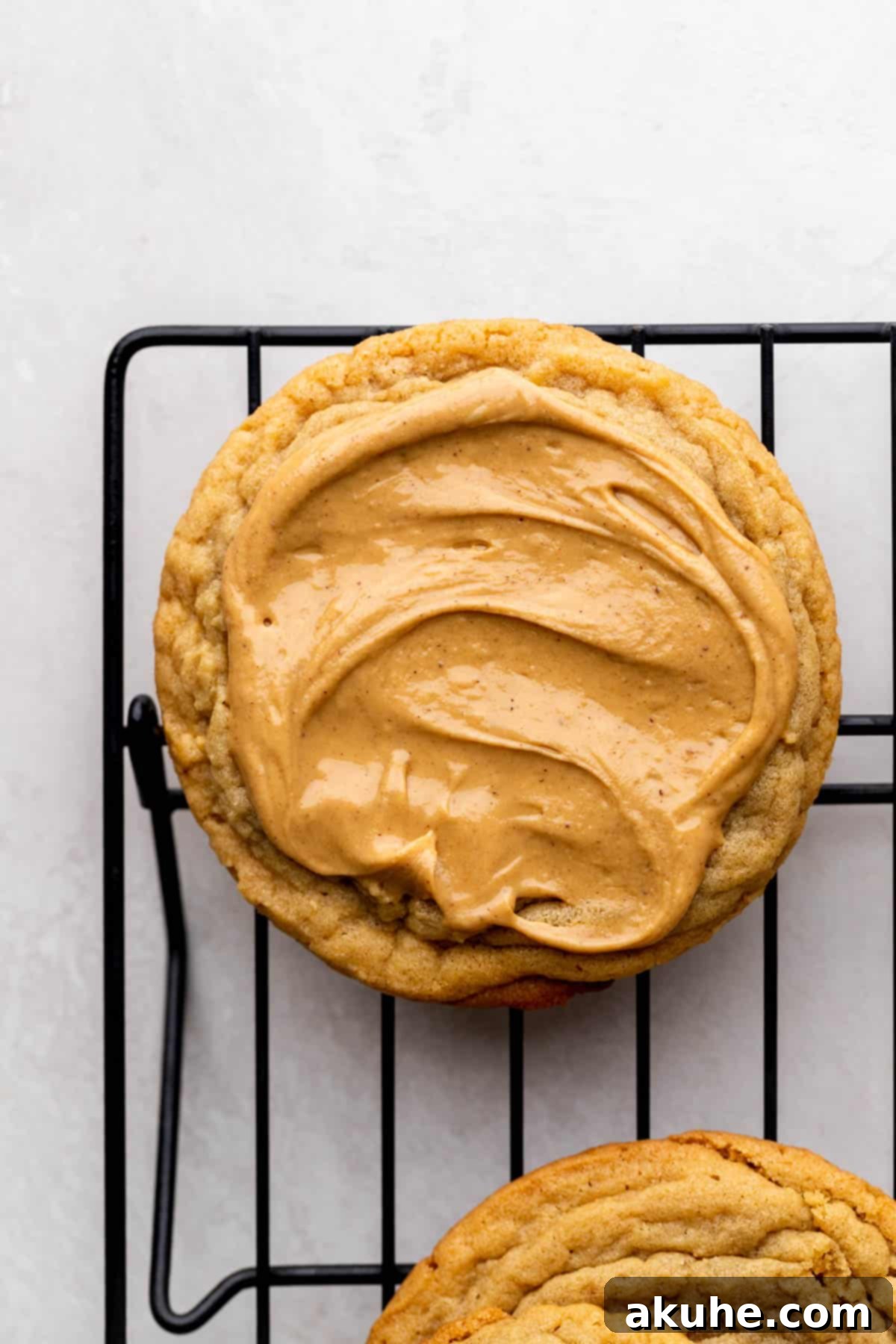 PB&J Cookies 9 Whipped peanut butter on top of cookie.