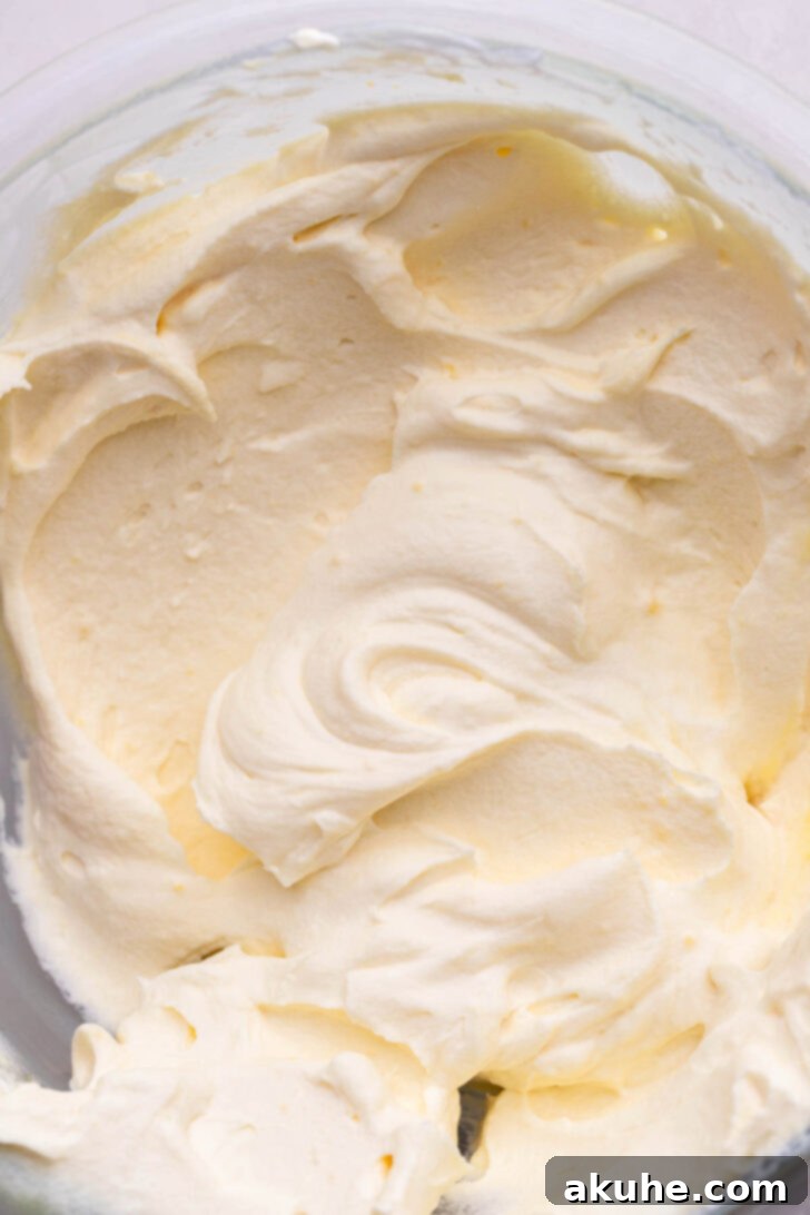 The Ultimate Banana Pudding Cookies 9 Whipped vanilla pudding in a bowl, light and fluffy.