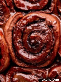 Decadent Chocolate Rolls 11 Close up of the chocolate rolls.