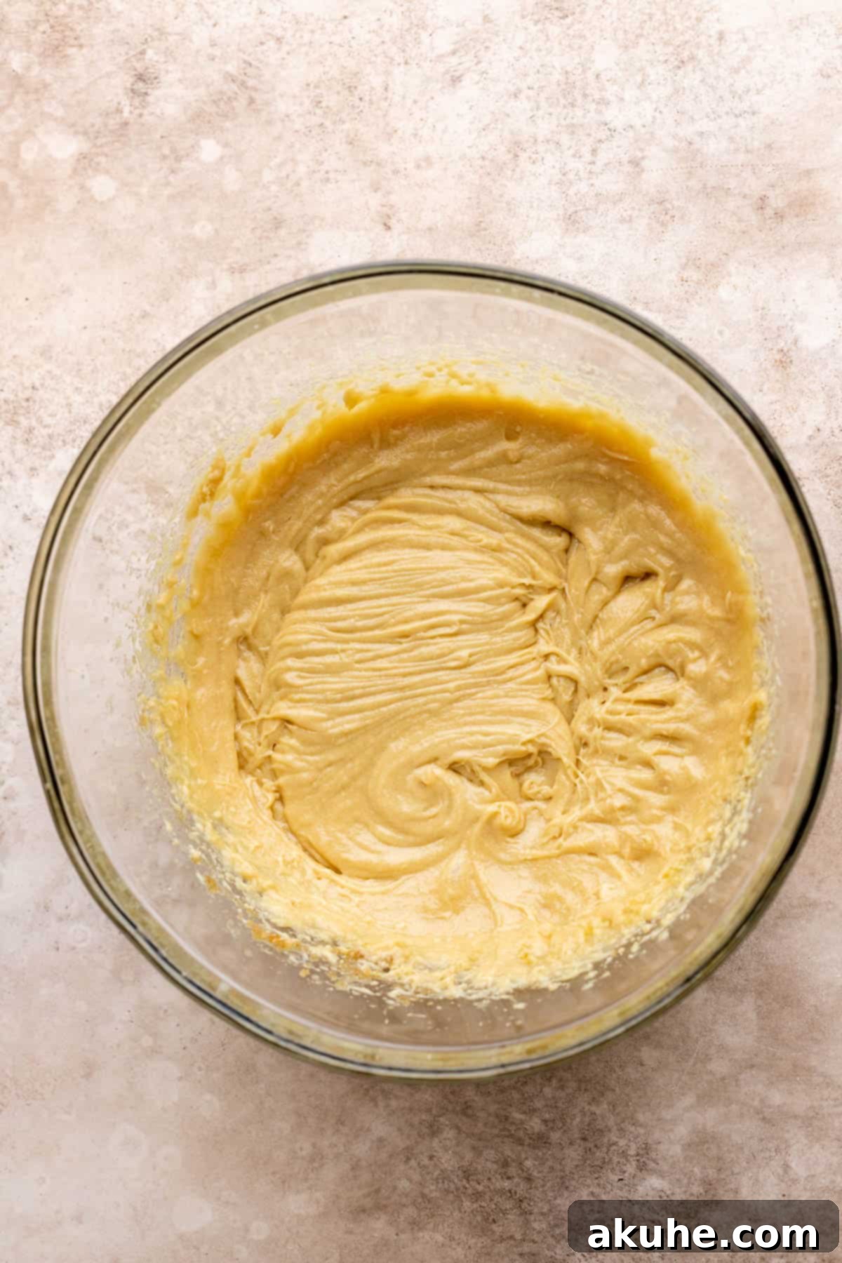 Crunchy Cinnamon Toast Cereal Cookies 4 Wet ingredients for cookie dough in a mixing bowl.