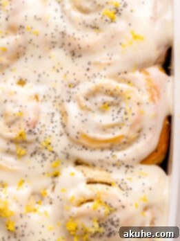 Sunshine Lemon Rolls 11 Top view of lemon rolls.