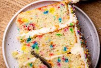Festive Sprinkled Cake