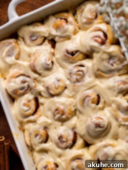 Top view of mini cinnamon rolls
