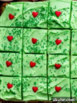 Grinchy Holiday Cake 9 Top view of grinch cake.