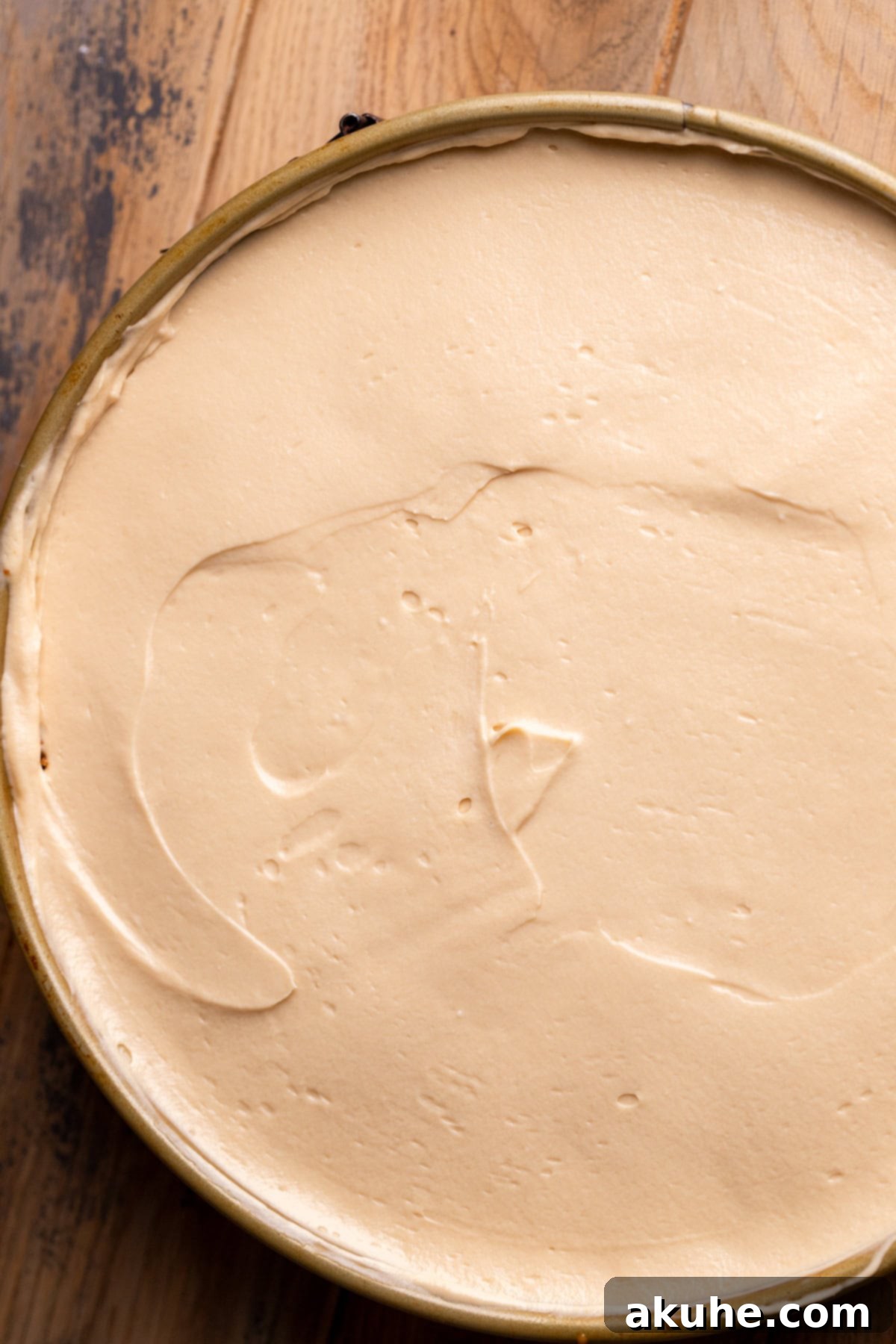 Decadent No-Bake Biscoff Cheesecake 9 Cheesecake in a springform pan.