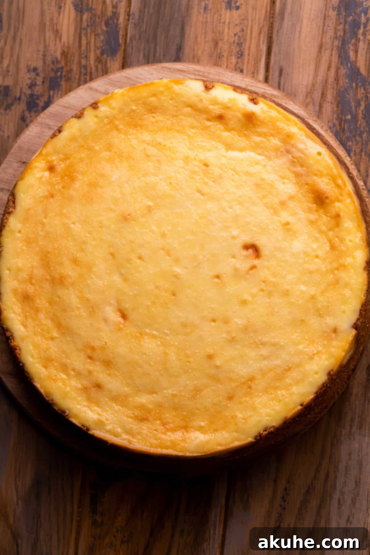 A rustic wooden board, perfect for serving desserts.