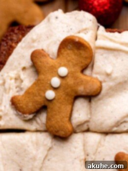 Top view of gingerbread cake.