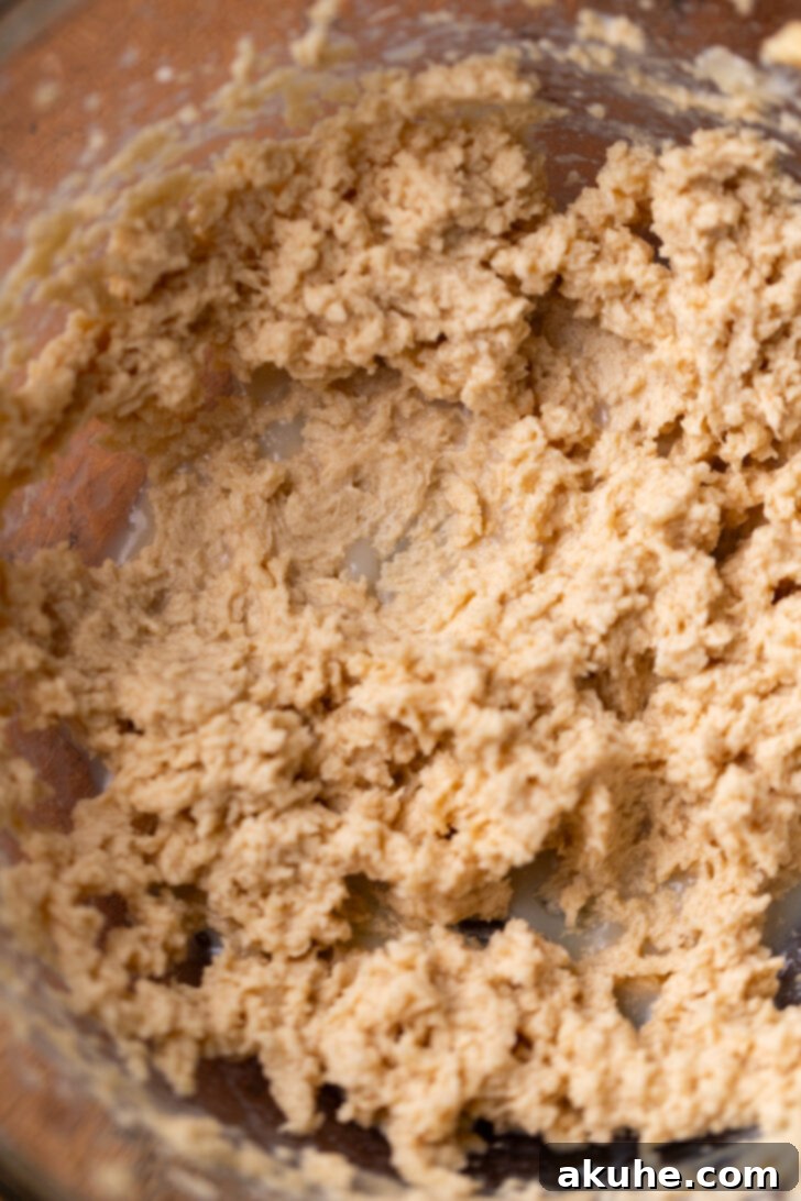 Ready-to-Eat Cookie Dough 4 Wet ingredients in a bowl.