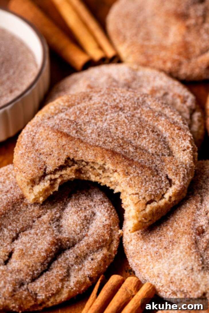 Spiced Chai Cookies 9 A chai cookie with a bite taken out, showing the soft interior.