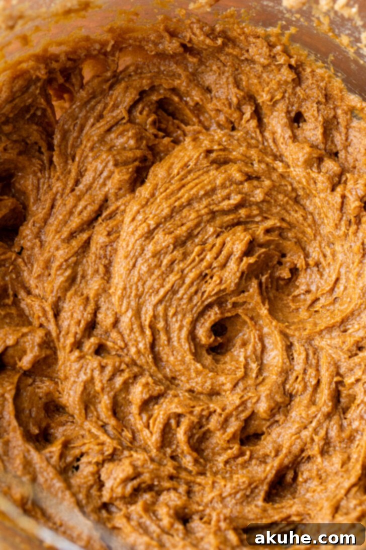 Irresistibly Soft Gingerbread 4 Wet ingredients in a bowl, beaten to a pale and airy consistency.