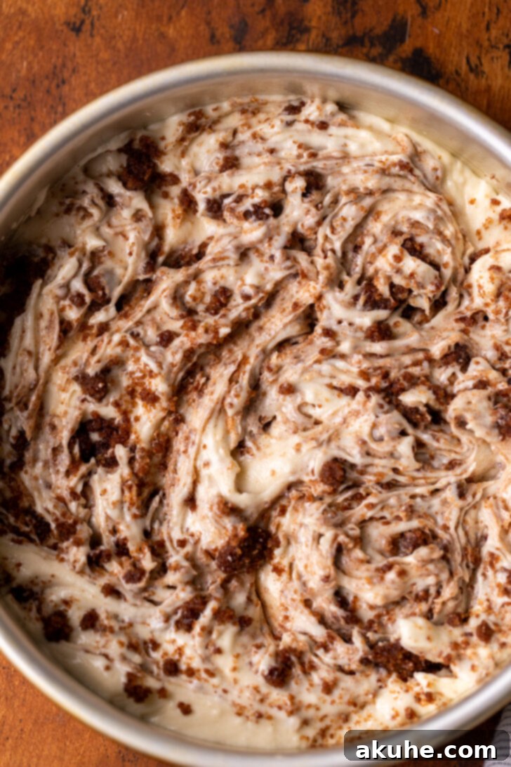 Golden Cinnamon Swirl Cake 7 Cinnamon swirl gently incorporated into the cake batter with visible ribbons of spice.