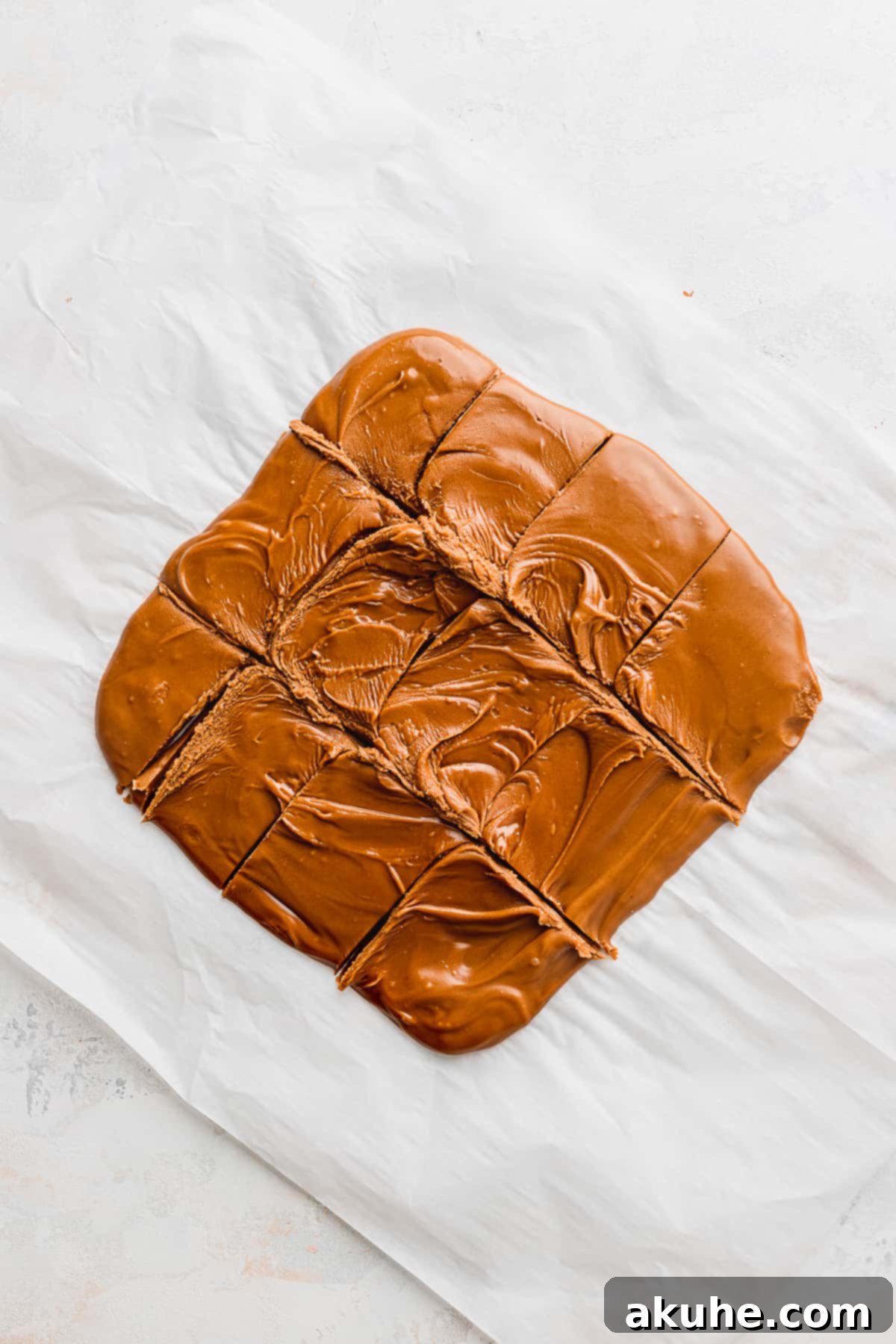 Fudgy Biscoff Swirl Brownies 8 Biscoff cookie butter cut into squares