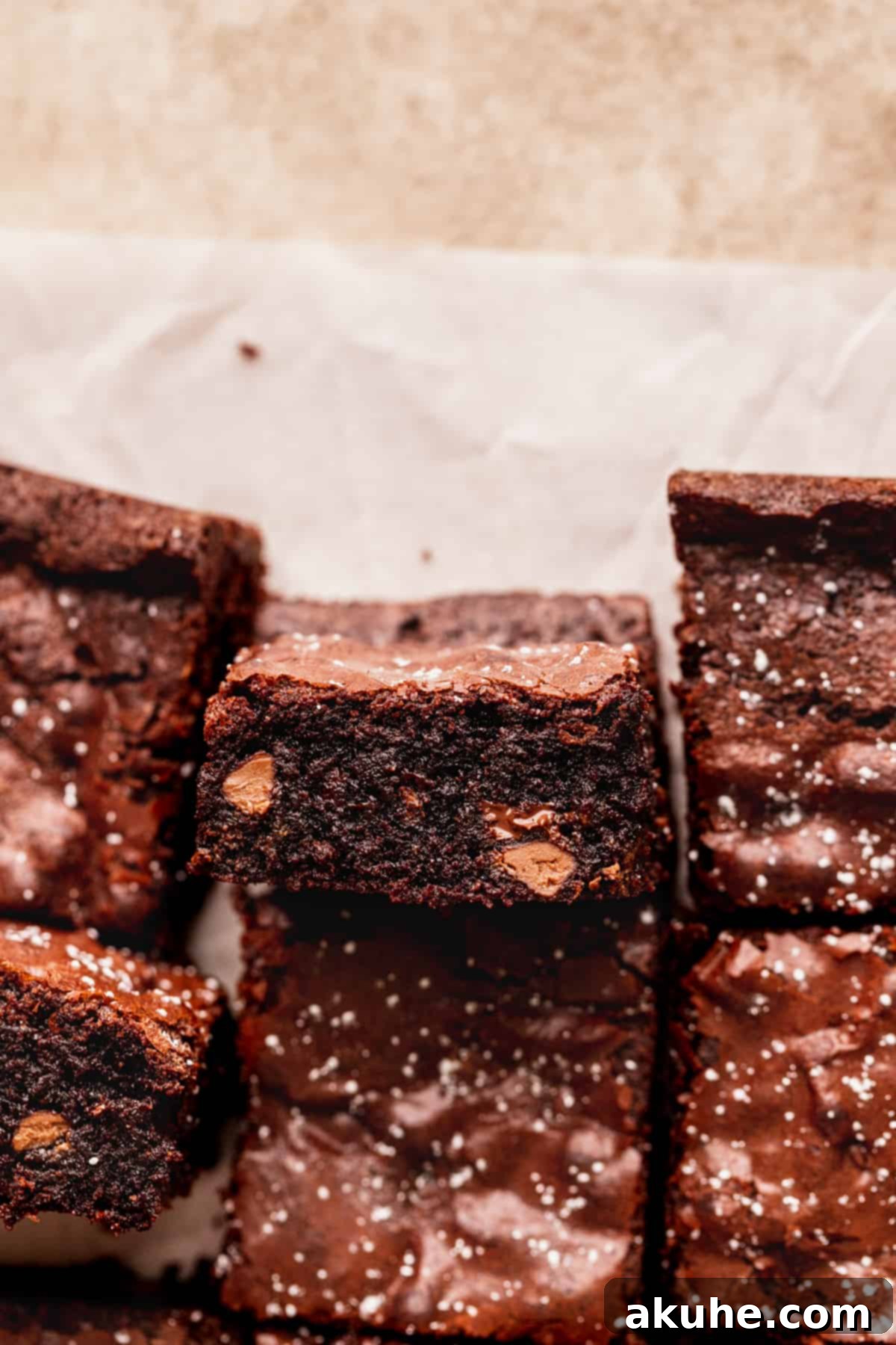 Forget the Box Ultimate Homemade Brownies 2 Close up of better than boxed brownies.