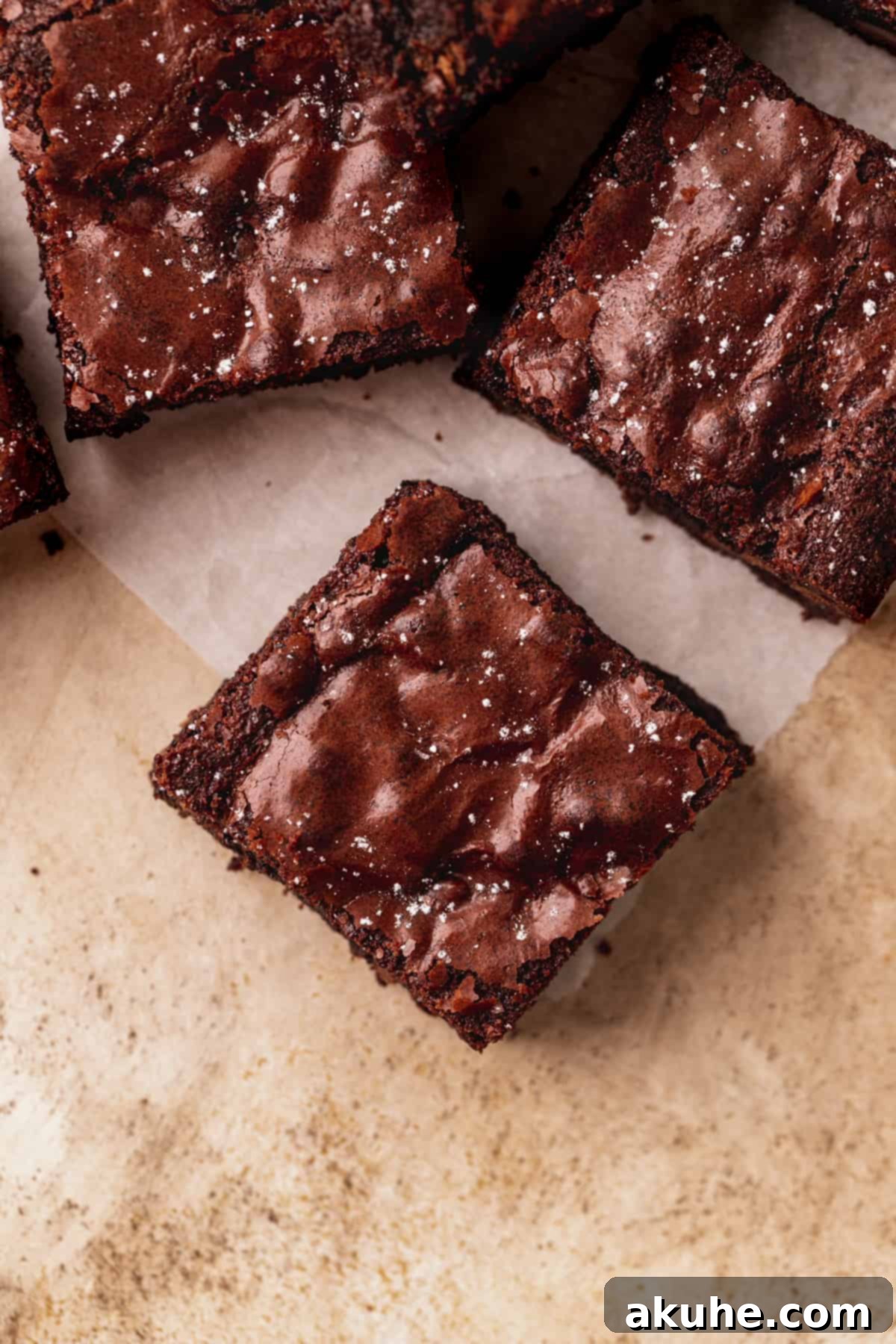 Forget the Box Ultimate Homemade Brownies 4 Top view of brownies.