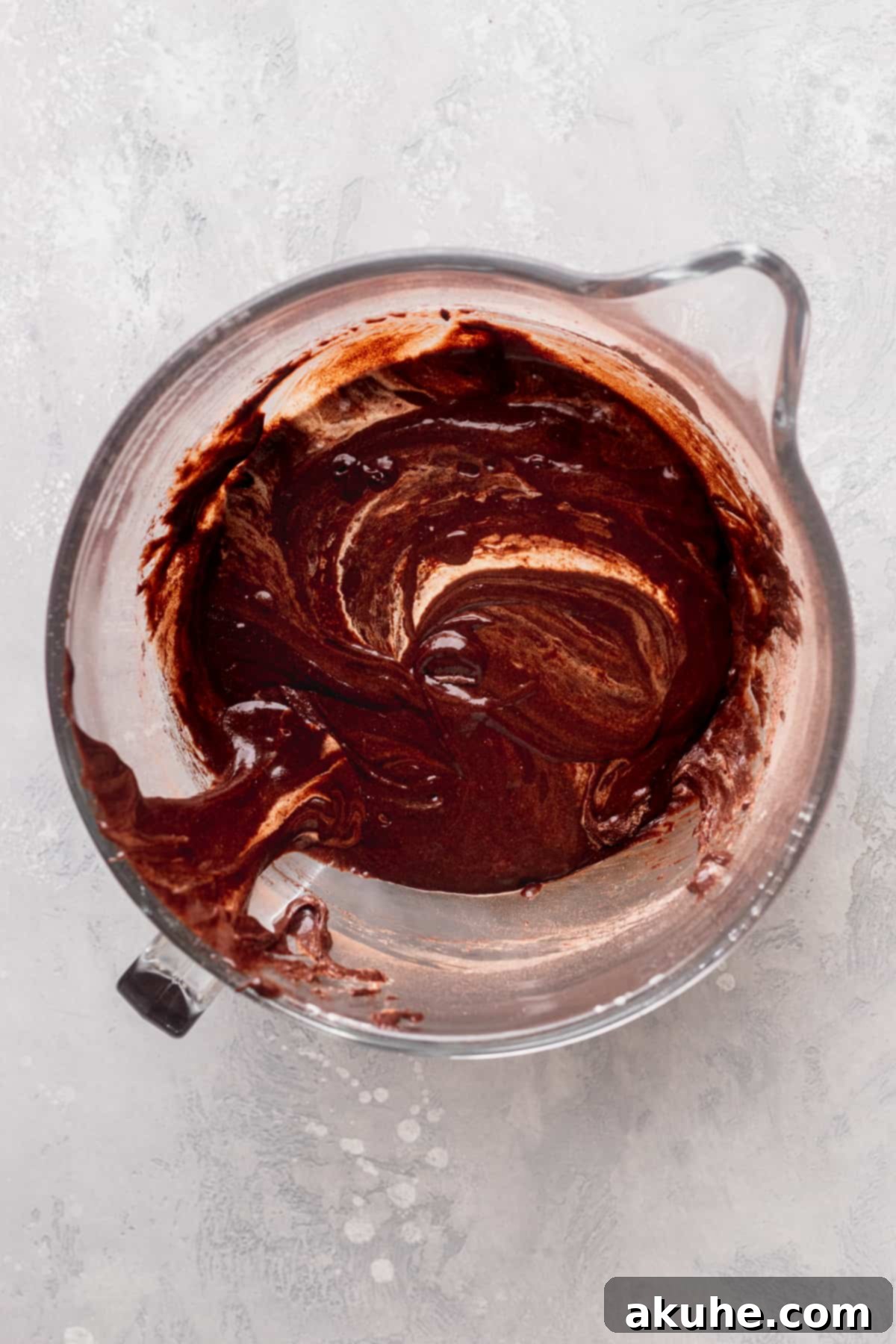 Forget the Box Ultimate Homemade Brownies 6 Mixing in the dry ingredients.