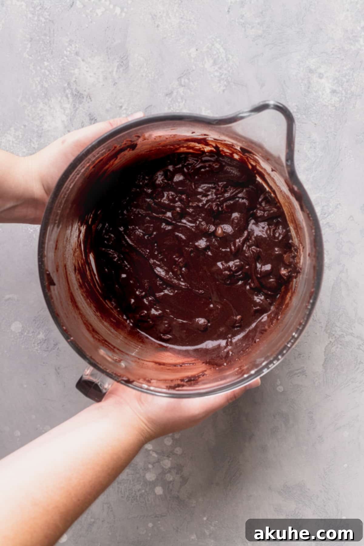 Forget the Box Ultimate Homemade Brownies 7 Brownie batter with chocolate chips.