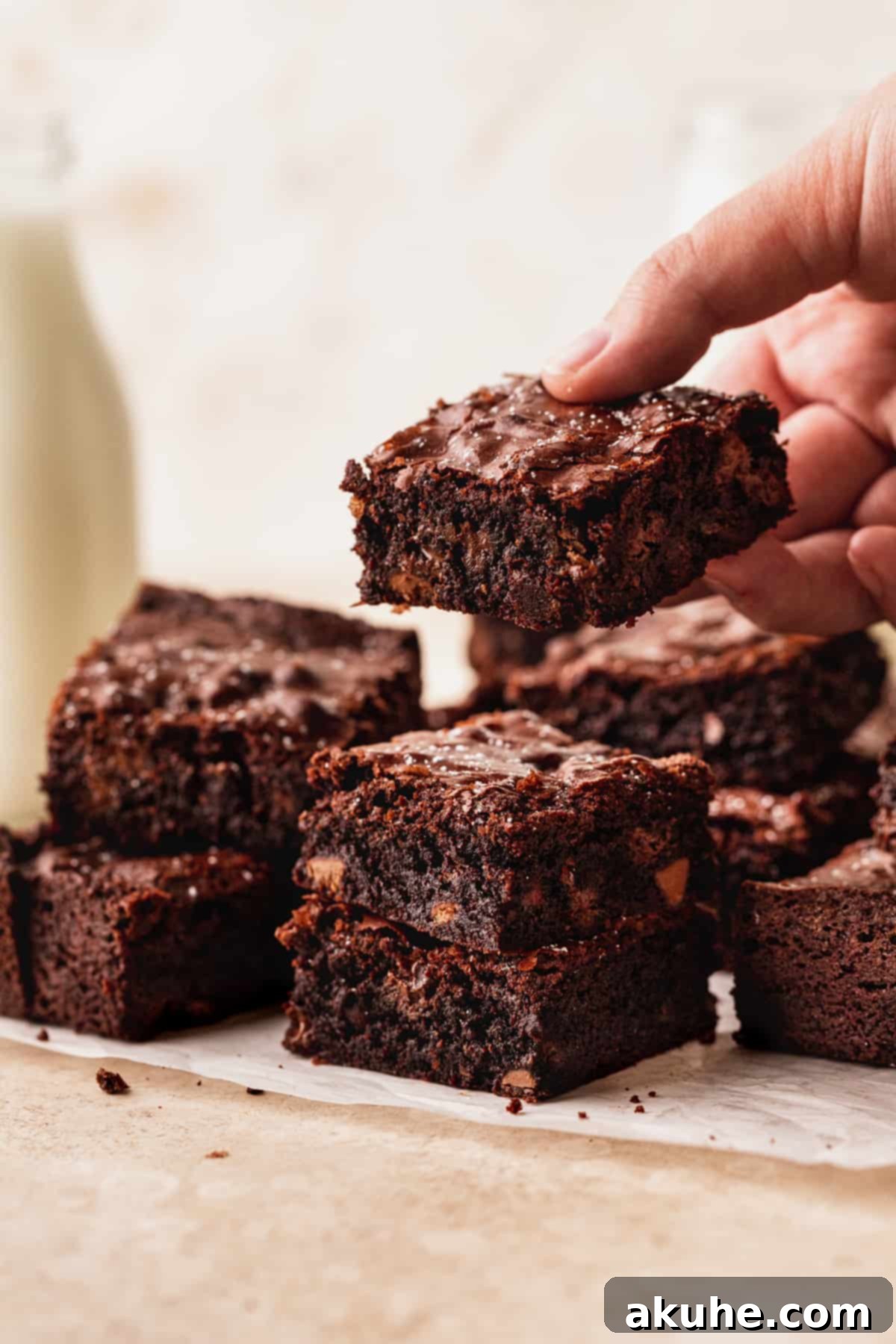 Forget the Box Ultimate Homemade Brownies 10 Stack of better than boxed brownies.