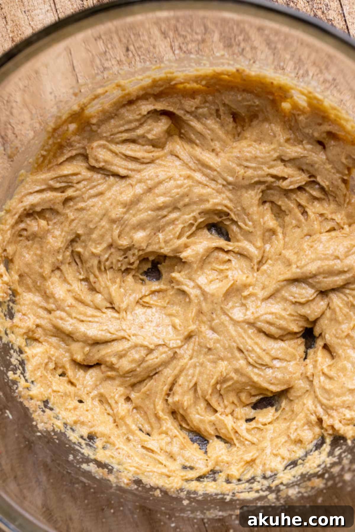 Hybrid Water Jewels 4 Wet ingredients for cookie dough in a mixing bowl.