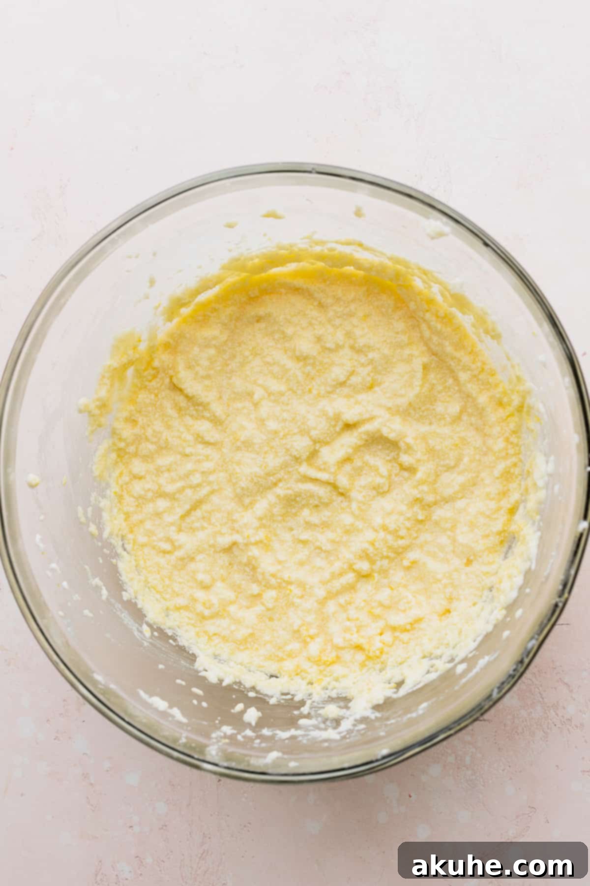 Zesty Blackberry Lemon Loaf 4 Wet ingredients in a bowl.